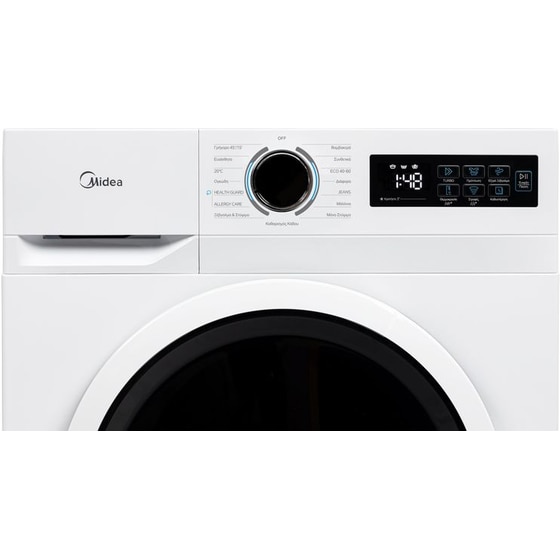 MIDEA MF110W80BA10/W 8 kg 1.400 Στροφές Λευκό Πλυντήριο Ρούχων image 4