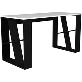 Γραφείο Μελέτης ArteLibre από Μελαμίνη 140x60cm - Μαύρο/Λευκό
