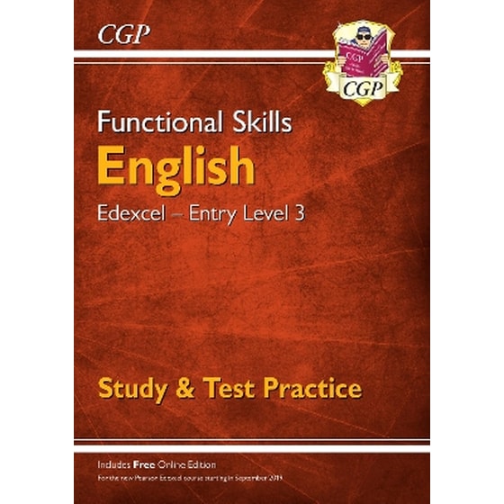 Functional Skills English: Edexcel Entry Level 3 - Study & Test Practice image 0