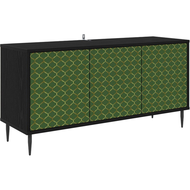 Έπιπλο Τηλεόρασης VidaXL GELEEN 102 x 33 x 51 cm - Μαύρη Δρυς