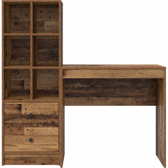 Γραφείο VidaXL 125,5x40x127 cm - Παλιό Ξύλο (2 τεμ.) image 5