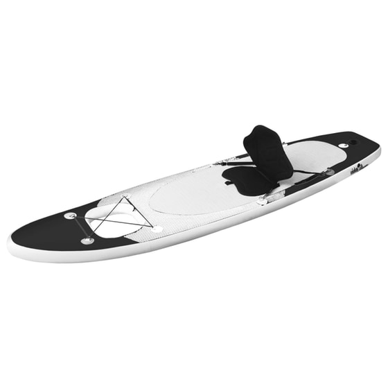 Φουσκωτή Σανίδα SUP VidaXL 300x75 cm - Μαύρη image 2