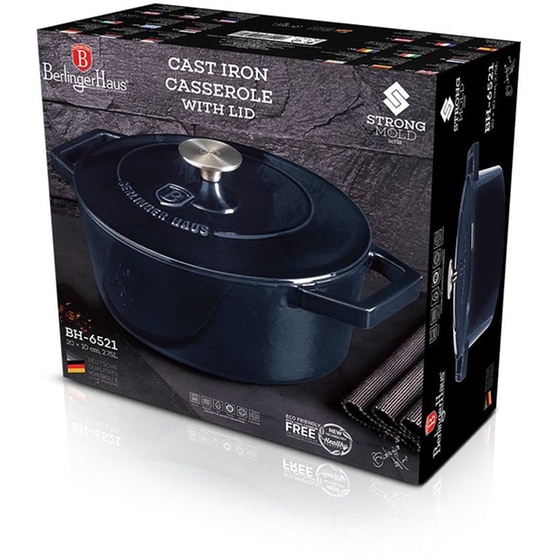 BERLINGER HAUS BH-6521 Μαντεμένια Γάστρα 20 cm 2.75 L Μπλε image 2