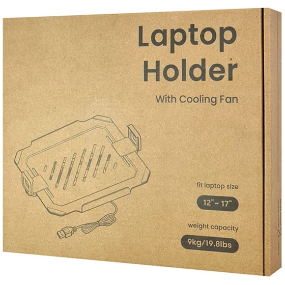 Βάση Στήριξης /Ψύξη Laptop  Brateck NBH-8GL έως 17"- Μαύρο image 1