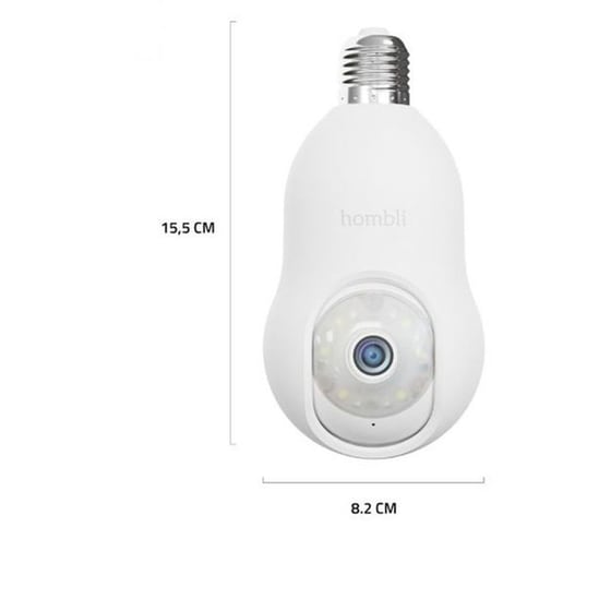 Ασύρματη IP Camera HOMBLI HBBU-0109 2K Dome Βιδωτή image 3