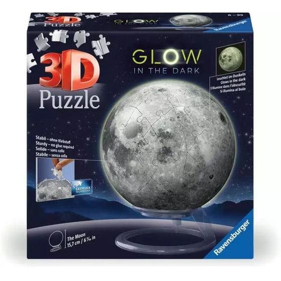 3D Παζλ Ravensburger Glow in the Dark Moon (72 Κομμάτια) image 0
