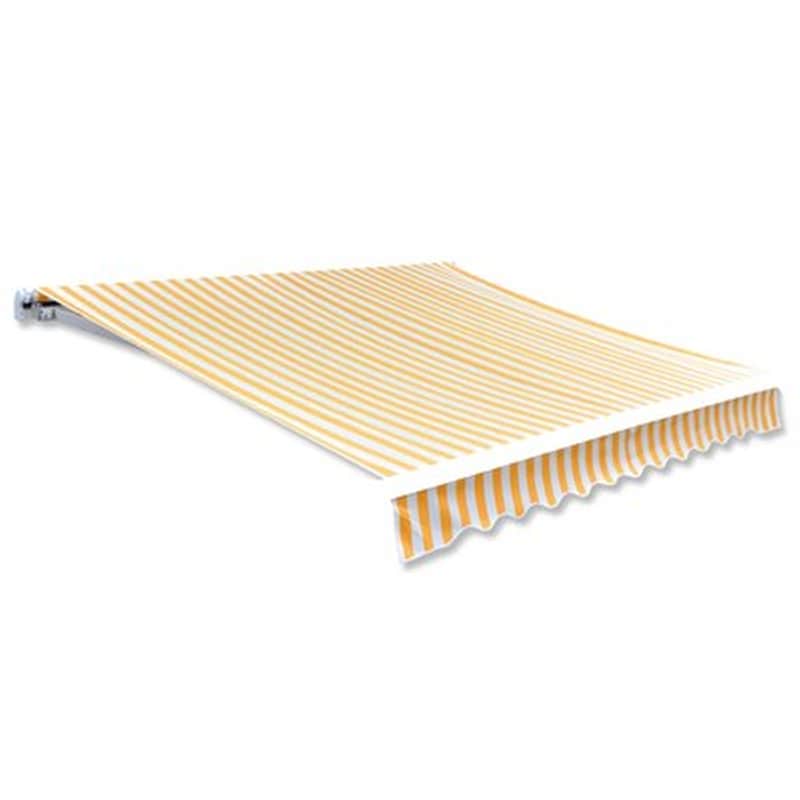 Vidaxl Τεντόπανο Πορτοκαλί / Λευκό 450 X 300 Εκ. Από Καραβόπανο