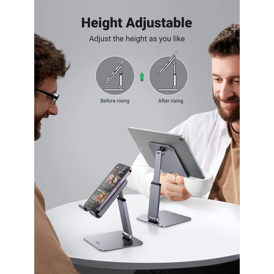 Βάση στήριξης UGREEN Tablet Stand Holder με ρυθμιζόμενο ύψος - Grey image 3