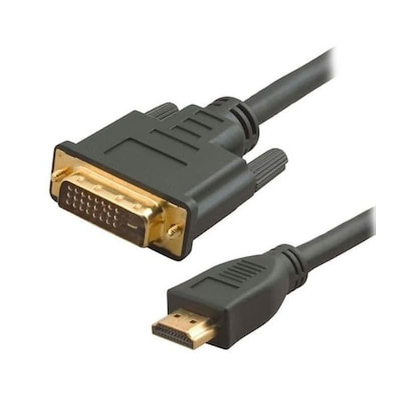 Καλώδιο Powertech Cab-h023 HDMI male σε DVI-D male – 1.5m
