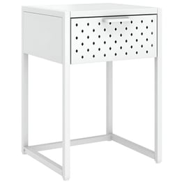 Κομοδίνο Vidaxl Μεταλλικό 38x35x54 cm - Λευκό