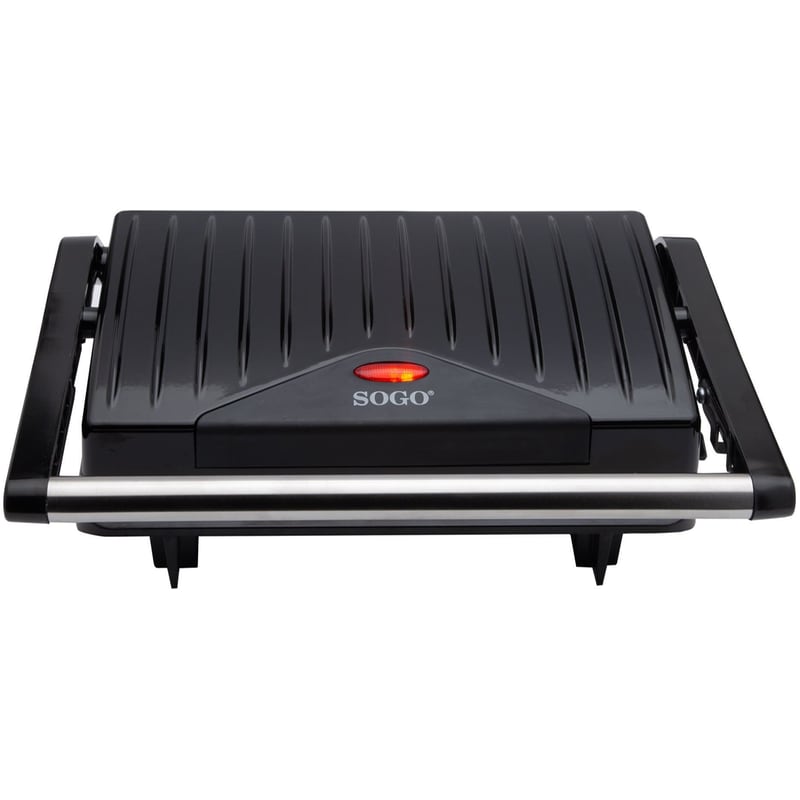 SOGO SS-7122 750W Μαύρη Τοστιέρα - Γκριλιέρα SOGO