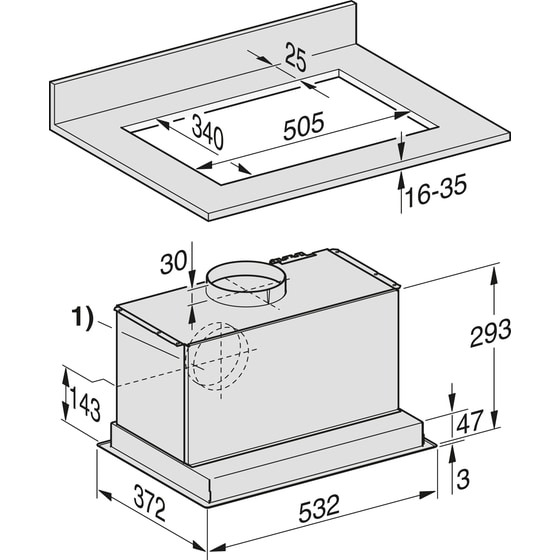 MIELE DA2558 Inox Μηχανισμός Απορρόφησης image 3