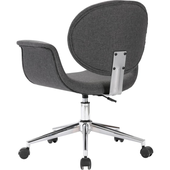 Καρέκλα Γραφείου VidaXL Υφασμάτινη - Σκούρο Γκρι image 3