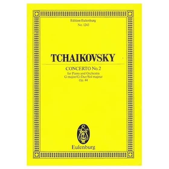 Tchaikovsky - Concerto Nr.2 In G Major Op.44 [pocket Score] image 0