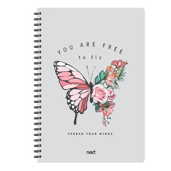 Τετράδιο Σπιράλ Next 2 Θεμάτων Trends Butterfly 70 Φύλλων image 0