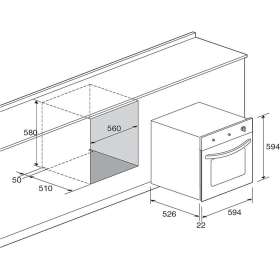 LOFRA FRS69EEGOLD 70 Lt Inox Εντοιχιζόμενος Φούρνος Άνω Πάγκου image 2