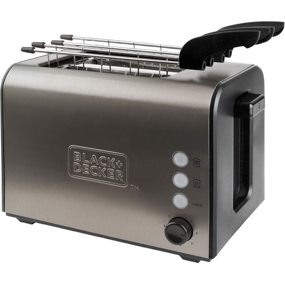 Φρυγανιέρα BLACK & DECKER ES9600090B 2 Θέσεων 900W Inox image 0