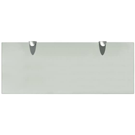 Ράφια Τοίχου VidaXL από Γυαλί 50x0.8x20 cm 2 Τμχ - Λευκό image 3