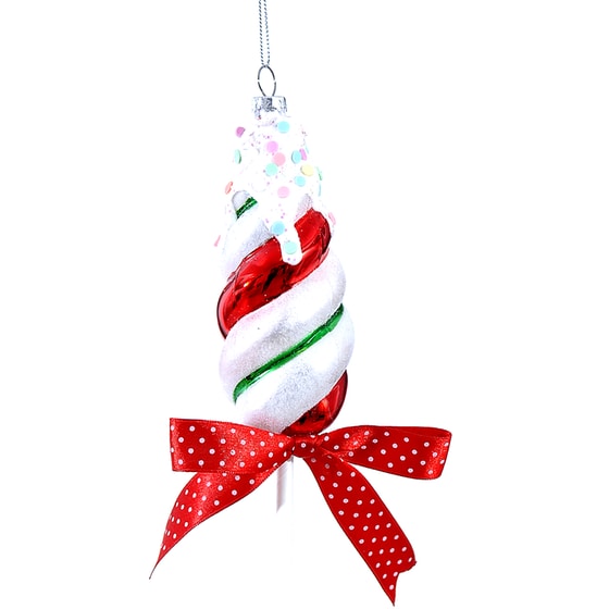 Χριστουγεννιάτικο Στολίδι Vetur Γυάλινο 23 cm - Γλυκάκι image 0