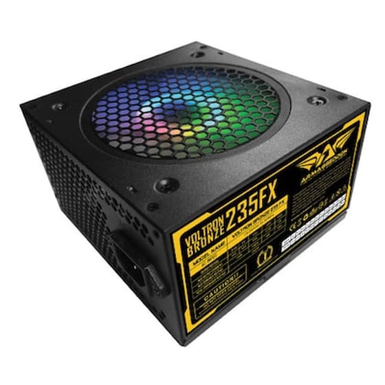 Τροφοδοτικό Υπολογιστή Armaggeddon RGB 470W Voltron Bronze 235FX VB470W - Μαύρο image 0