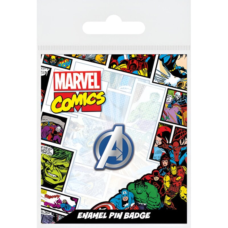 Κονκάρδα Pyramid Marvel Avengers Logo - Μπλε/Γκρι