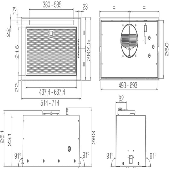 ELICA FOLD S IX/A/52 52 cm Inox Απορροφητήρας Μηχανισμός Απορρόφησης image 4