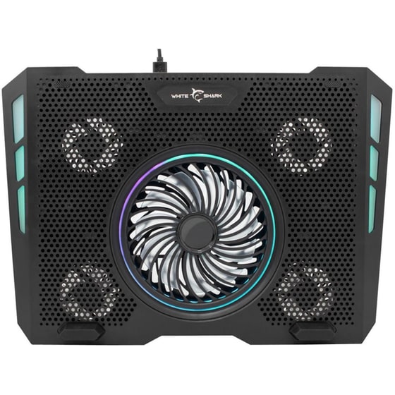 Βάση Laptop White Shark Aurora GCP-13 RGB 17.3" - Μαύρο image 1