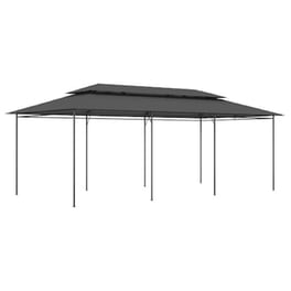 Κιόσκι Vidaxl Ατσάλι 600x298x270cm - Ανθρακί