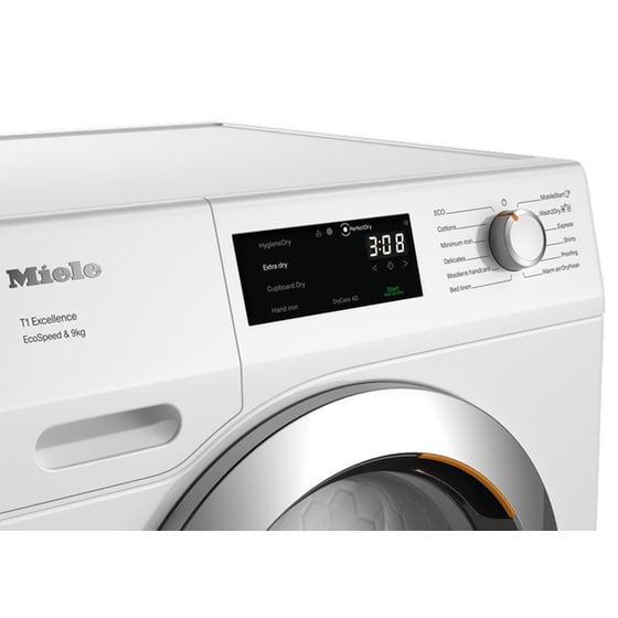 MIELE TEH795WP EcoSpeed 9 kg A+++ με Αντλία Θερμότητας Λευκό Στεγνωτήριο Ρούχων image 3