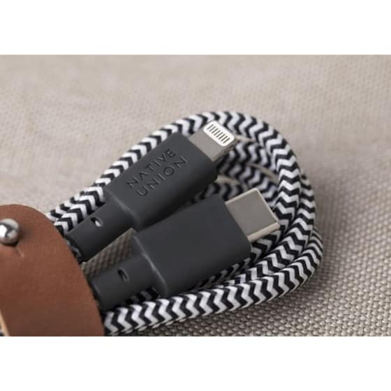 Καλώδιο δεδομένων Native Union Usb-C to Lightning 1.2m - Ζεβρέ image 2