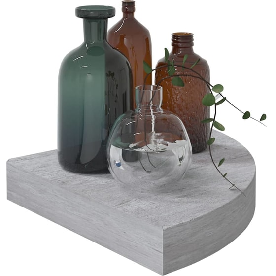 Ράφια Τοίχου VidaXL από MDF 25x25x3.8 cm 4 Τμχ - Γκρι image 5