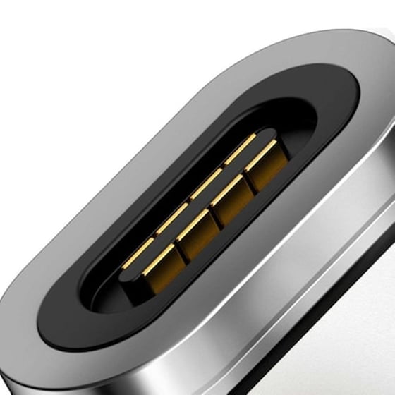Αντάπτορας Baseus Zinc Magnetic Lightning - Silver image 5