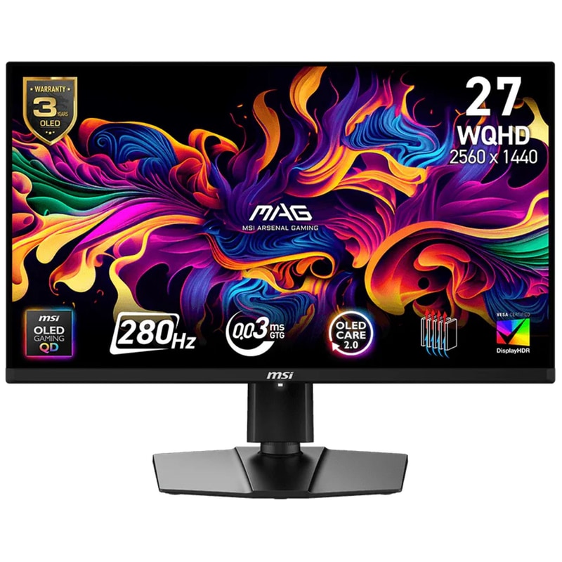 MSI MAG 271QP X28 Gaming Monitor 26.5 WQHD OLED 280HZ 0.03ms