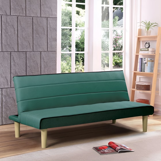 Τριθέσιος Καναπές Woodwell Biz Ε9438.3 167x75cm - Πράσινο image 1