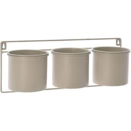 Κασπώ με Βάση Κρεμαστά Spitishop 3 τμχ από Μέταλλο 45x15.5x18.2 cm - Μπεζ
