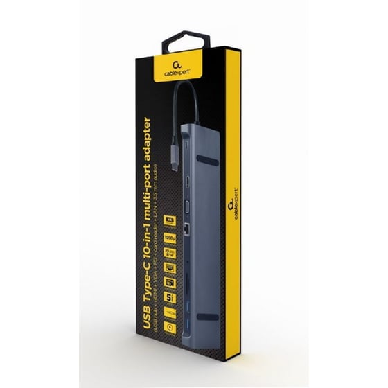 Cablexpert A-CM-COMBO10-01 USB Hub 10 σε 1 USB-C - Space grey image 2