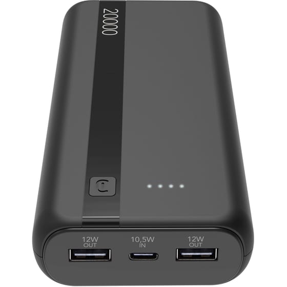 Powerbank Cellular Line 20.000 mAh 12W - Black image 0