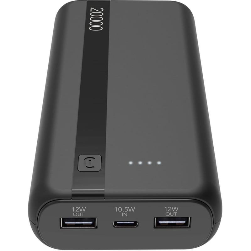 Powerbank Cellular Line 20.000 mAh 12W - Black
