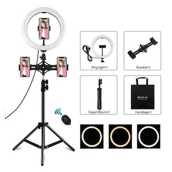 Puluz Ring Light Led 26εκ. Με Τρίποδο 1,1 Μέτρο - Puluz - Selfie Ring Light image 1