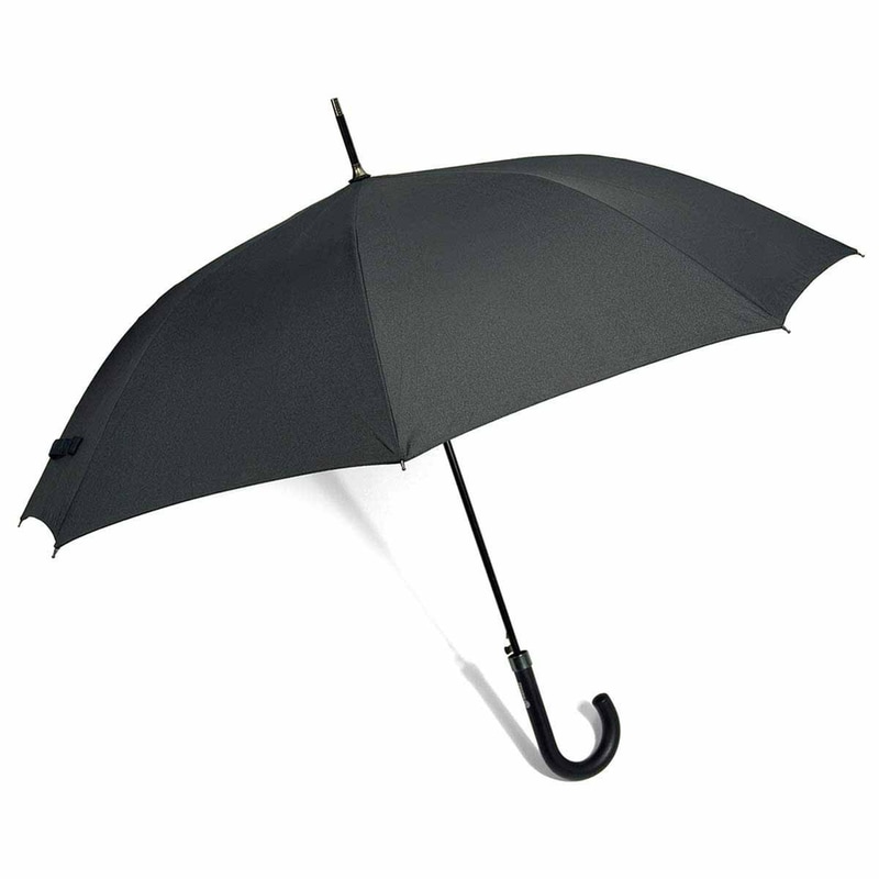 Ομπρέλα Βροχής Benzi Μπαστούνι Αυτόματη Φ60 Υφασμάτινο Μαύρο
