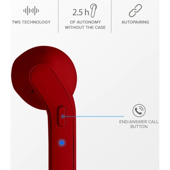 Ακουστικά Bluetooth SBS Style - Κόκκινο image 2