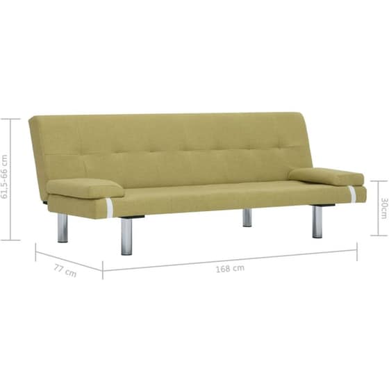 Καναπές VidaXL 168x77cm - Πράσινο image 11