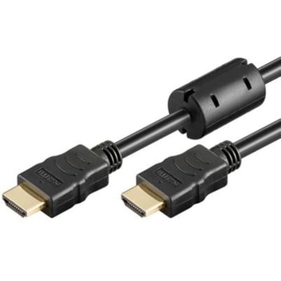 Hdmi Cable 19 Pin 3.0m (hec+arc+3dtv)ethernet Black Hispeed Gold image 0