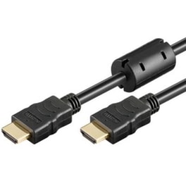 Hdmi Cable 19 Pin 3.0m (hec+arc+3dtv)ethernet Black Hispeed Gold