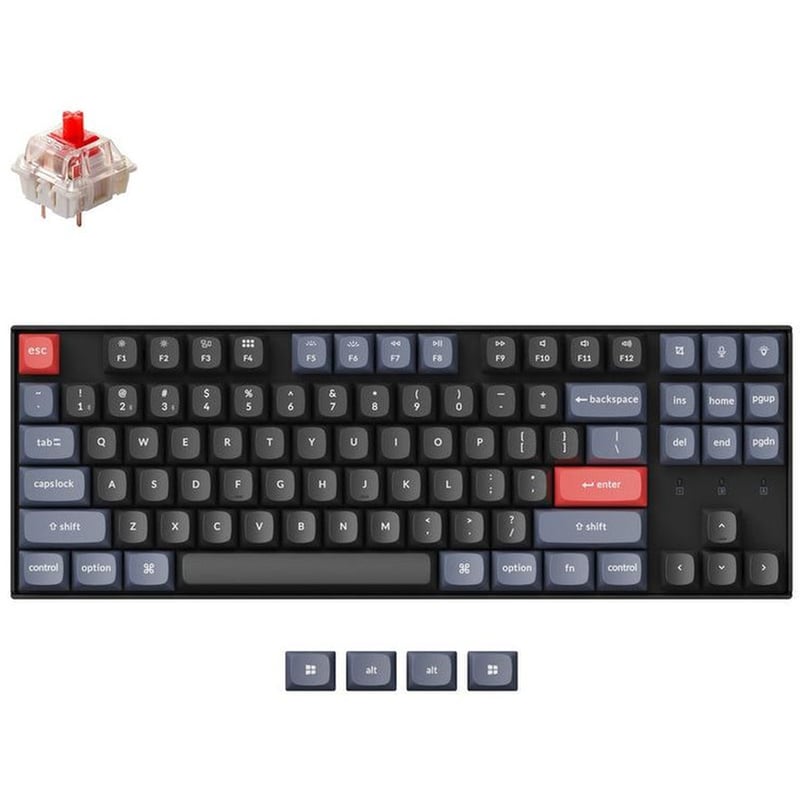 KEYCHRON Keychron K8 ProH1 Gaming Ασύρματο Μηχανικό Πληκτρολόγιο Linear Μαύρο (US)