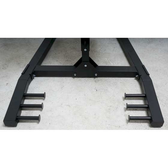 Ραχιαίων Πάγκος Γυμναστικής GHD Viking RC-4 164x100x125cm - Μαύρο image 2