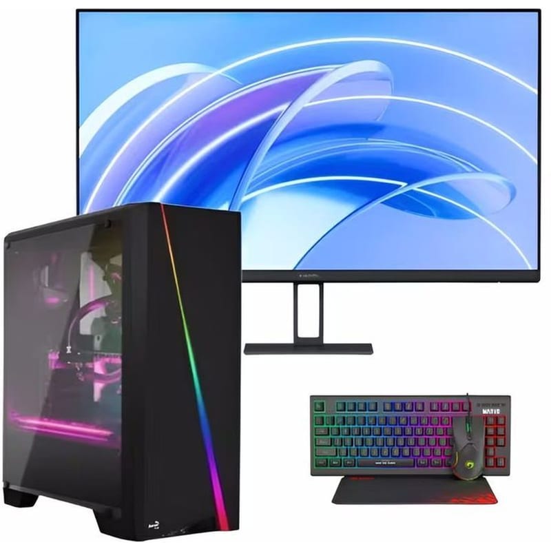 VENGEANCE Desktop Vengeance Terminator-v47 Ai Edition (Ryzen-5-8600G/8GB/240GB SSD/No Os Gaming Pc + Xiaomi A27i Monitor 27″ FHD IPS)