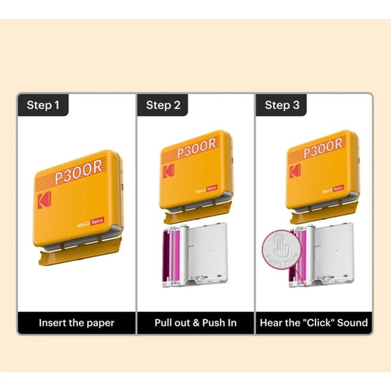 Instant Camera Kodak Mini 3 Retro P300R - Κίτρινο image 3