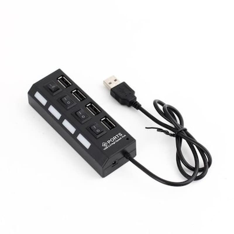 Usb Hub No Brand, Usb 2.0, 4 Θύρες, Μαύρο – 12053