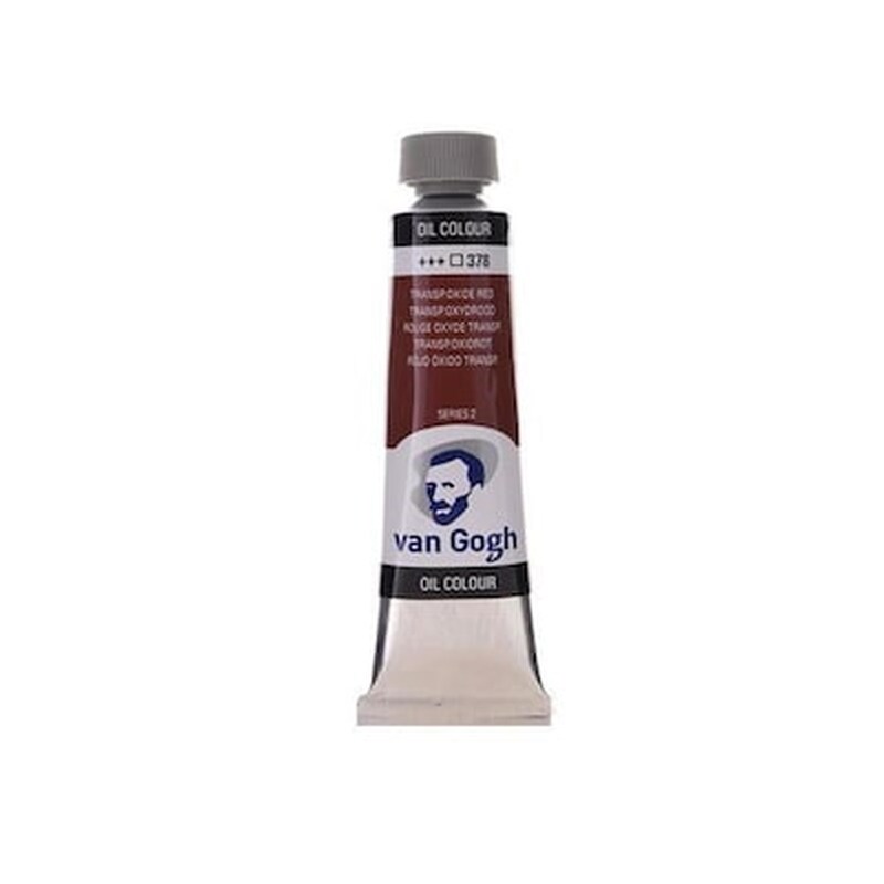 Talens Van Gogh Χρώματα Λαδιού 60ml (378-transparent Oxide Red)